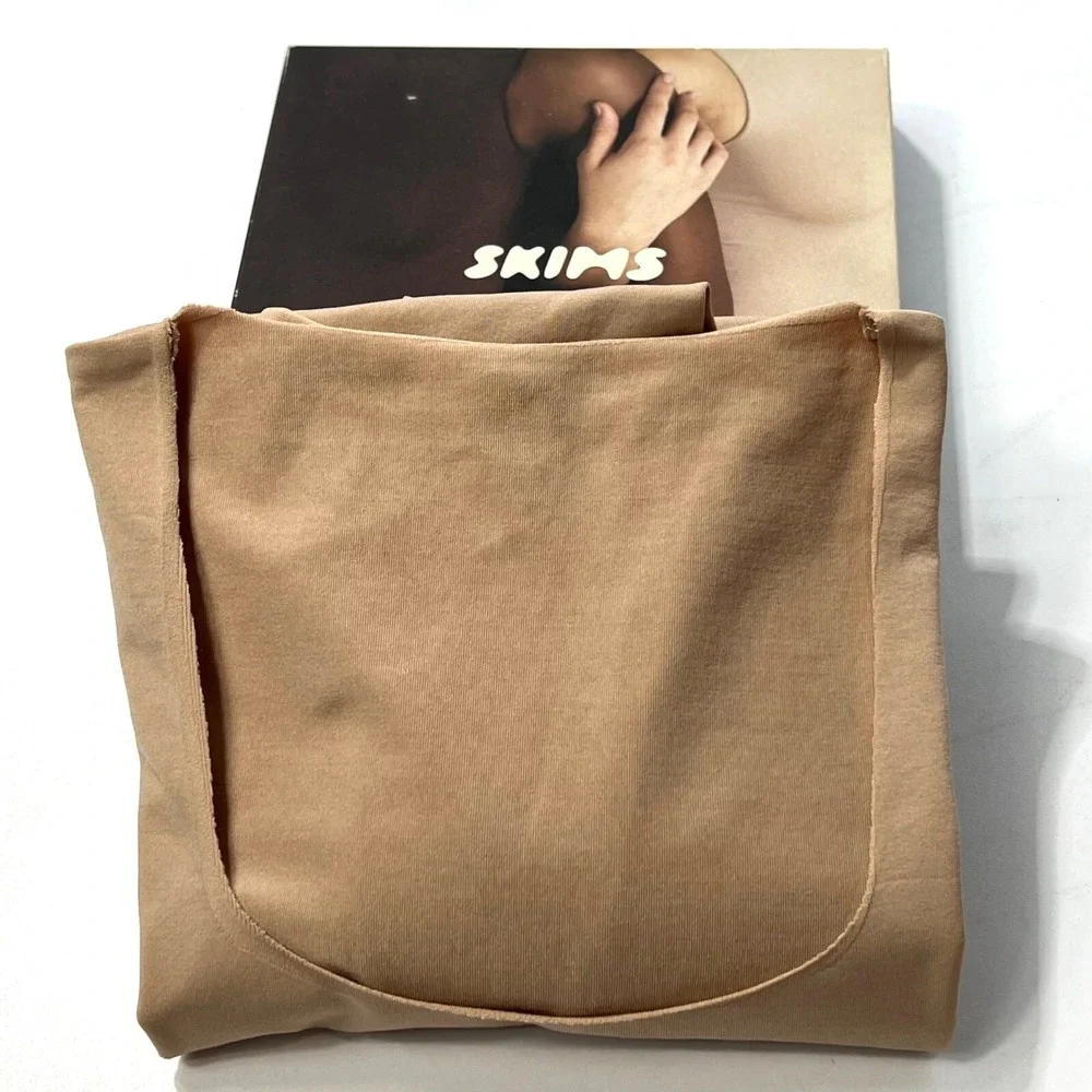 SKIMS Essential Long Sleeve Scoop‎ Bodysuit Sandstone 4X/5X